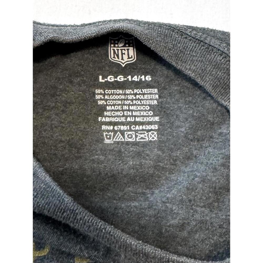 Denver Broncos NFL T-Shirt Youth 14/16 Super Bowl 50 Champions Gray Pro Gear - Picture 5 of 5